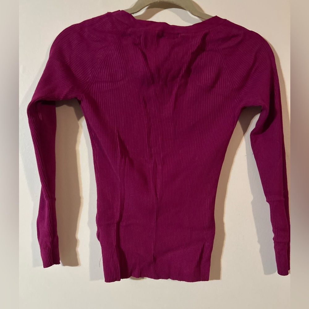 Bebe O Ring Ribbed Top - Picture 2 of 5